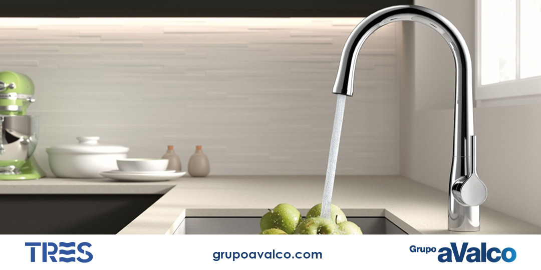 Tres - grifo de cocina con sensor low-grupo-avalco-