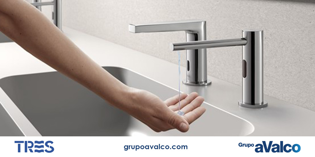 La innovación de Tres Grifería facilita el hábito higiénico más necesario: lavarse las manos