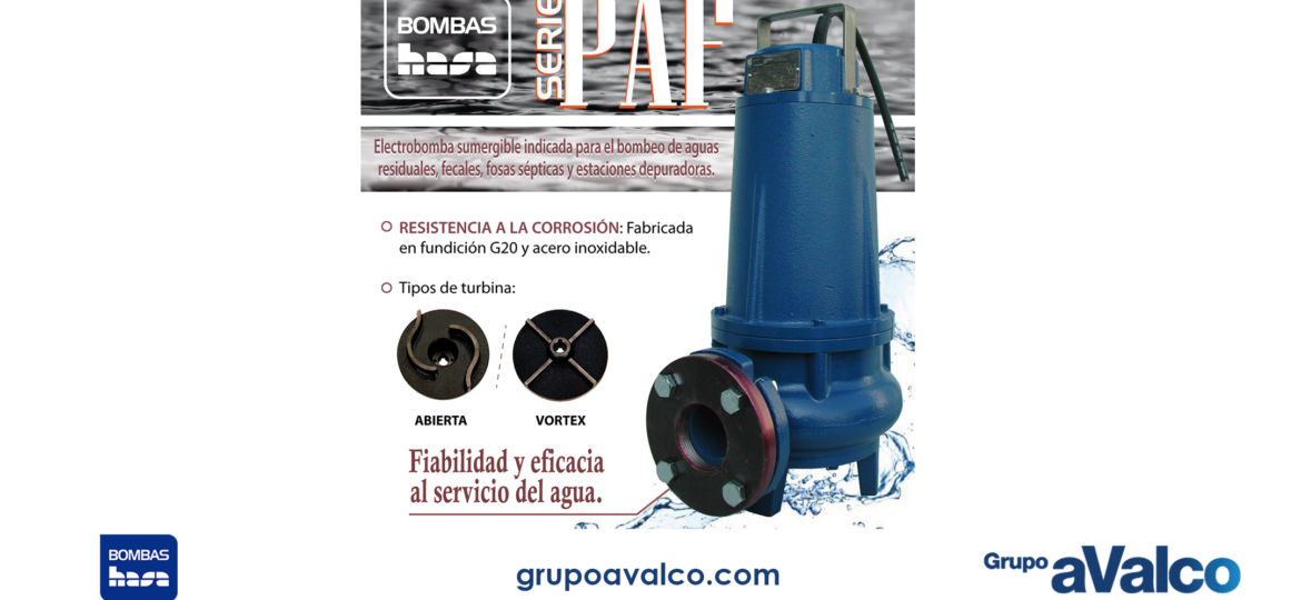 bombas hasa grupo avalco novedad agua