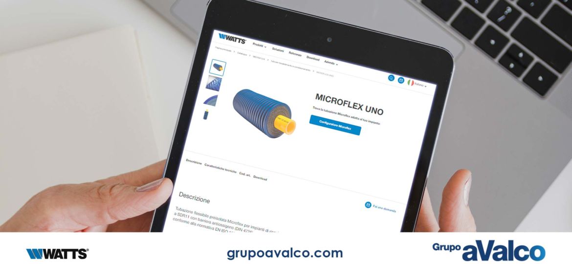 MICROFLEX: TUBOS FLEXIBLES PREAISLADOS PARA EL TRANSPORTE DE FLUIDOS CALIENTES Y FRÍOS Descubra la gama completa y utilice el Configurador web para su proyecto