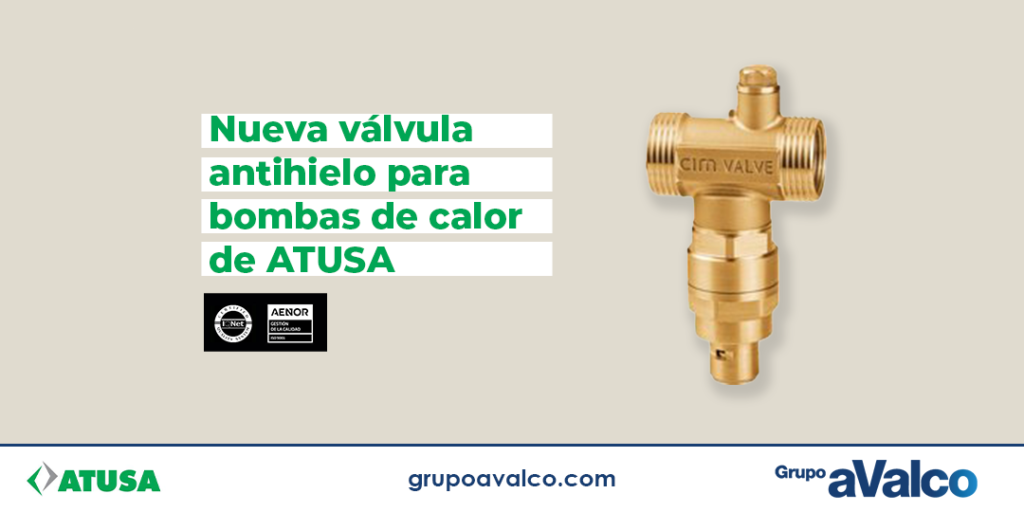 Nueva válvula antihielo para bombas de calor de ATUSA