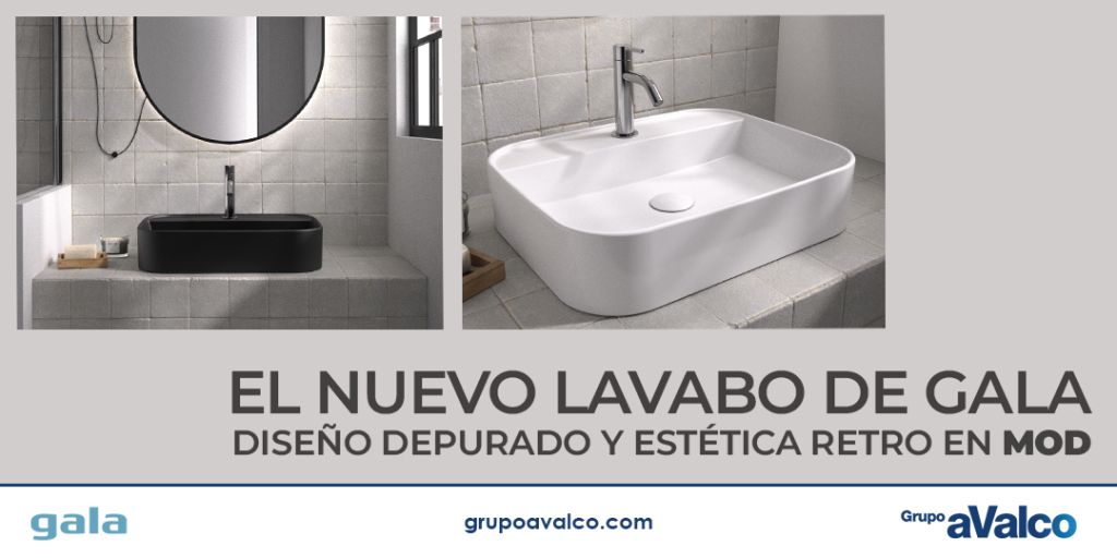 Diseño depurado y estética retro en MOD, el nuevo lavabo de GALA