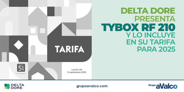 Tybox RF 210 de Delta Dore y nueva tarifa 2025