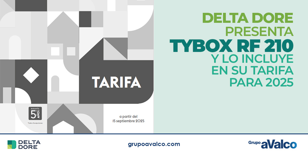 Tybox RF 210 de Delta Dore y nueva tarifa 2025