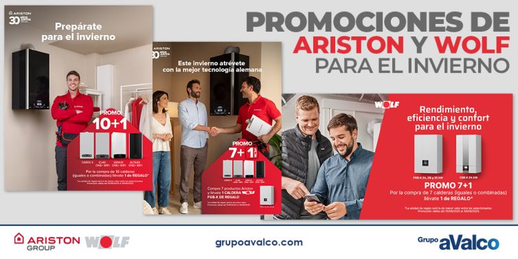 Promociones de Ariston y Wolf para el invierno