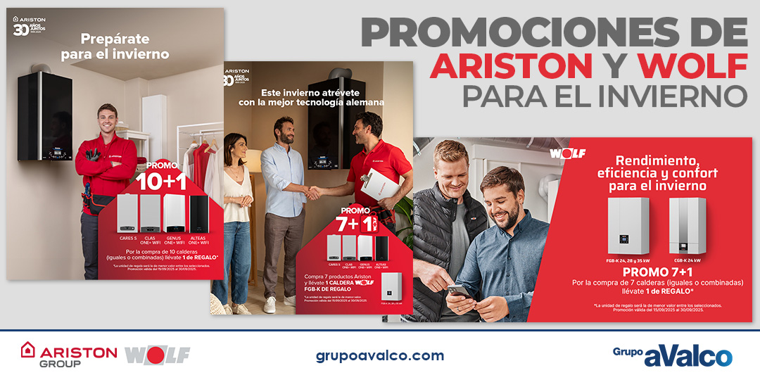 Promociones de Ariston y Wolf para el invierno