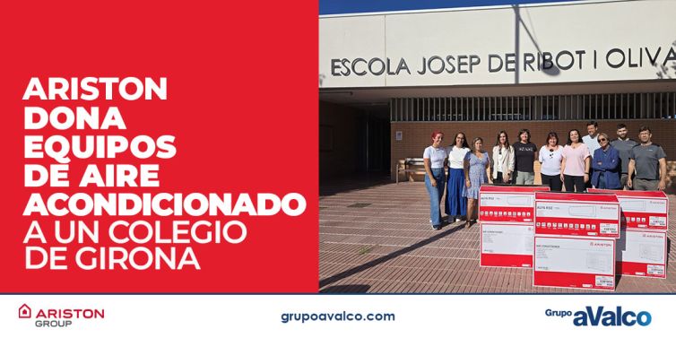 ARISTON dona equipos de aire acondicionado a un colegio