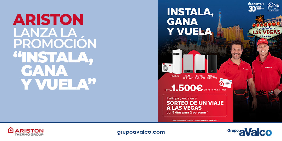 ARISTON lanza la promoción “Instala, Gana y Vuela”