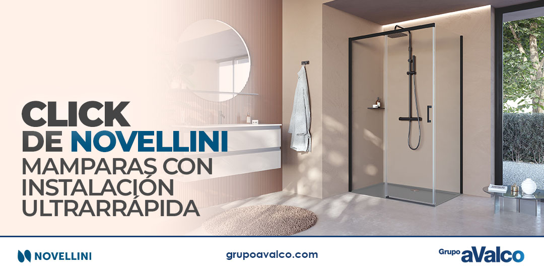 CLICK de NOVELLINI: mamparas con instalación ultrarrápida