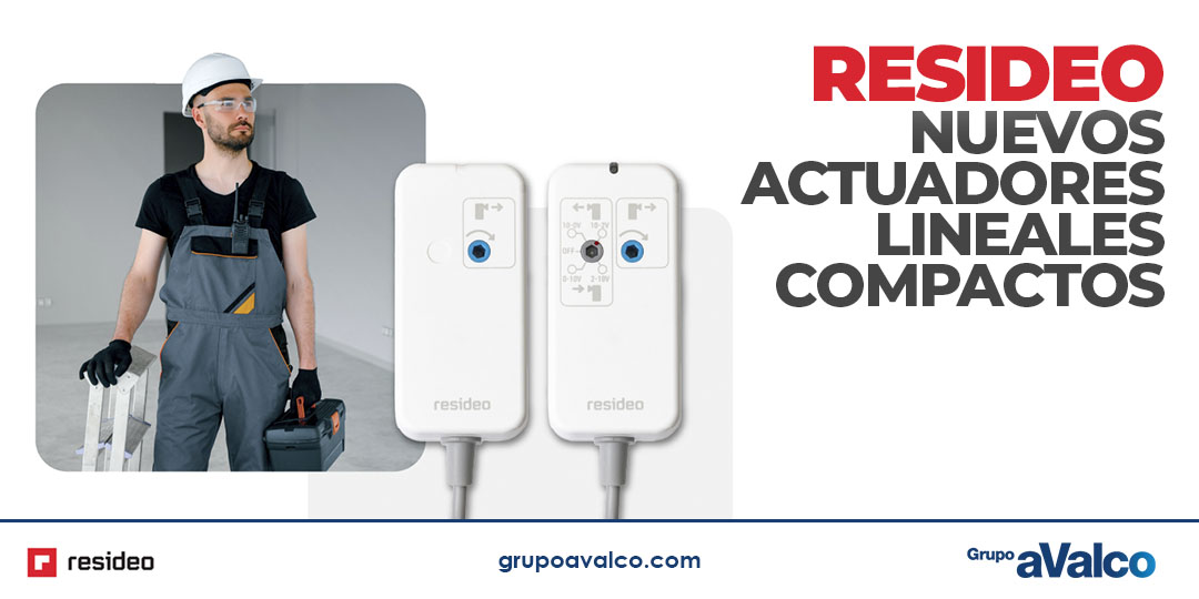RESIDEO: nuevos actuadores lineales compactos