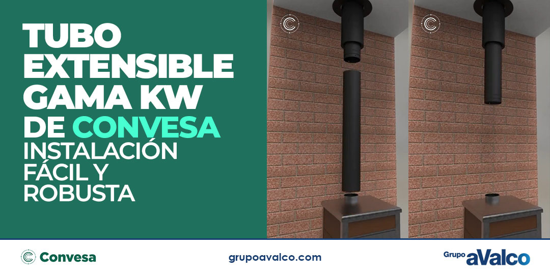 Tubo extensible KW de CONVESA: instalación robusta