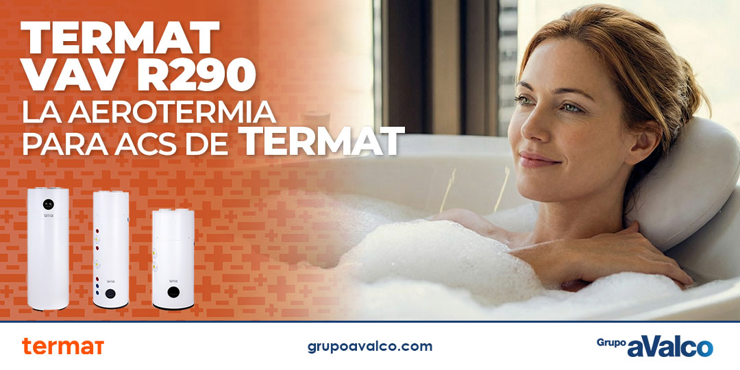 Aerotermia TERMAT: bomba de calor ACS R290