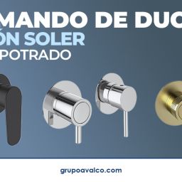 Monomando de ducha de RAMÓN SOLER: diseño empotrado