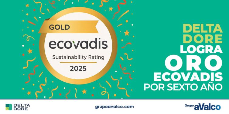 DELTA DORE logra Oro EcoVadis por sexto año