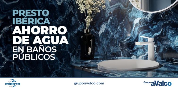 Ahorro de agua con PRESTO IBÉRICA en baños públicos