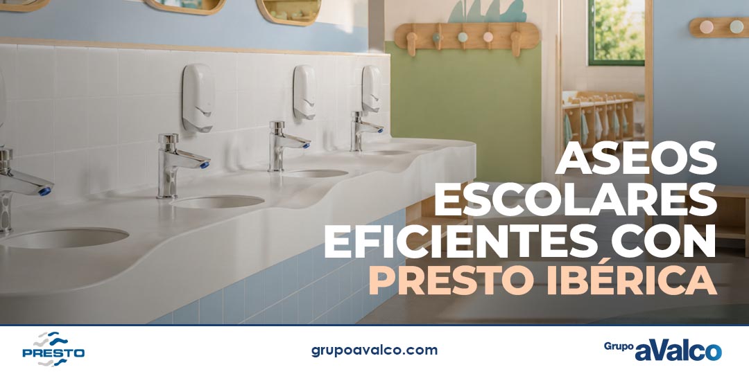 Aseos escolares eficientes con PRESTO IBÉRICA
