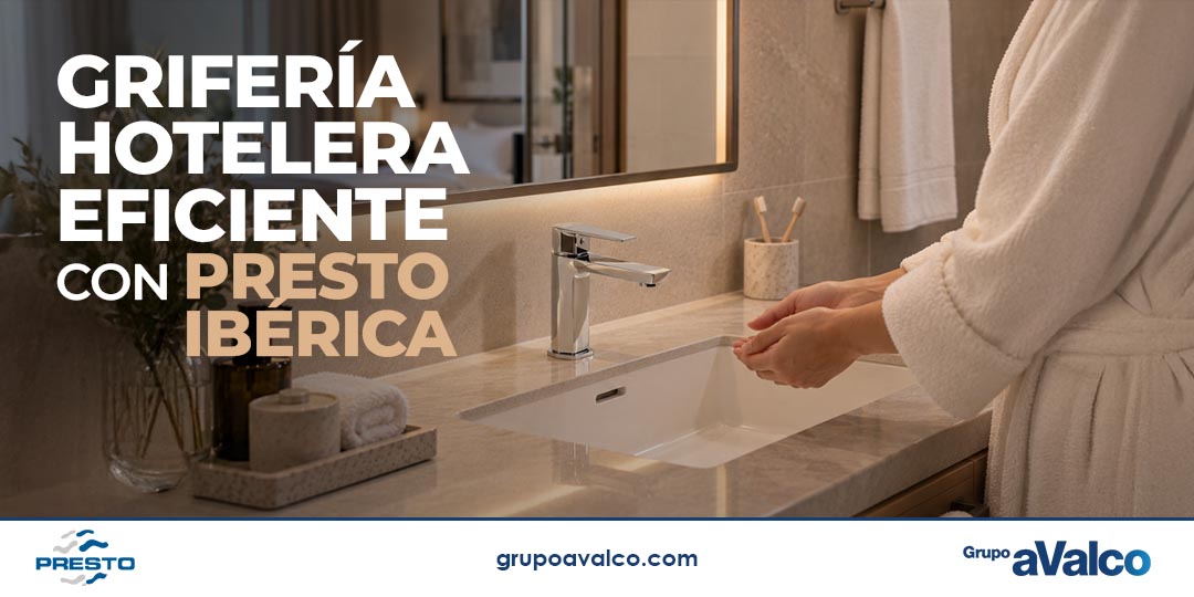 Grifería hotelera eficiente de PRESTO IBÉRICA