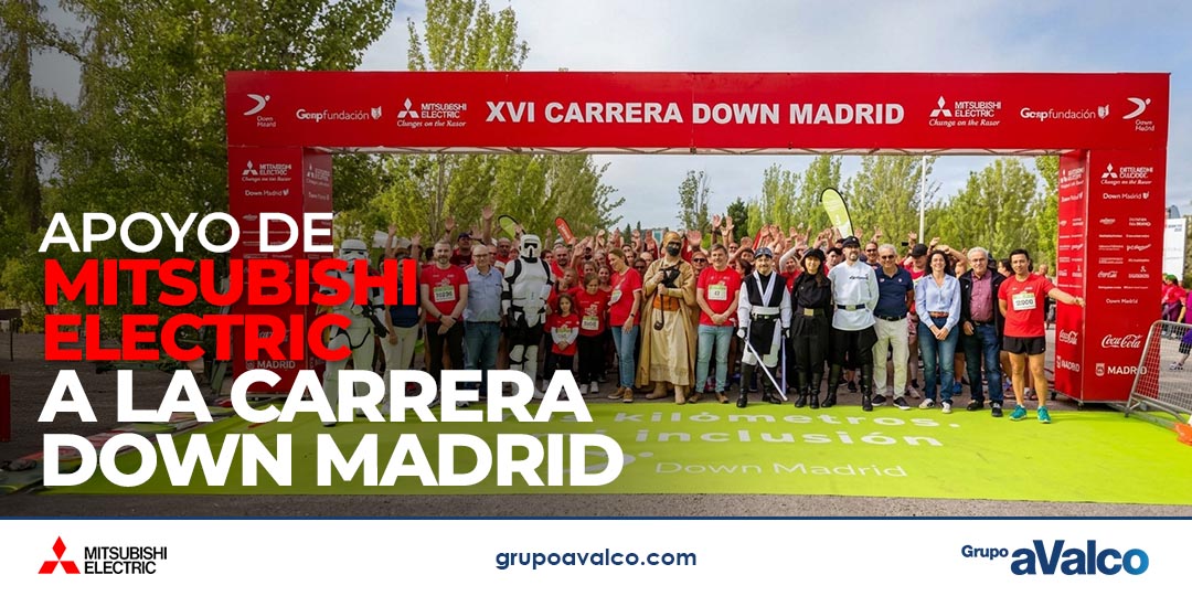 Apoyo de MITSUBISHI ELECTRIC a la Carrera Down Madrid